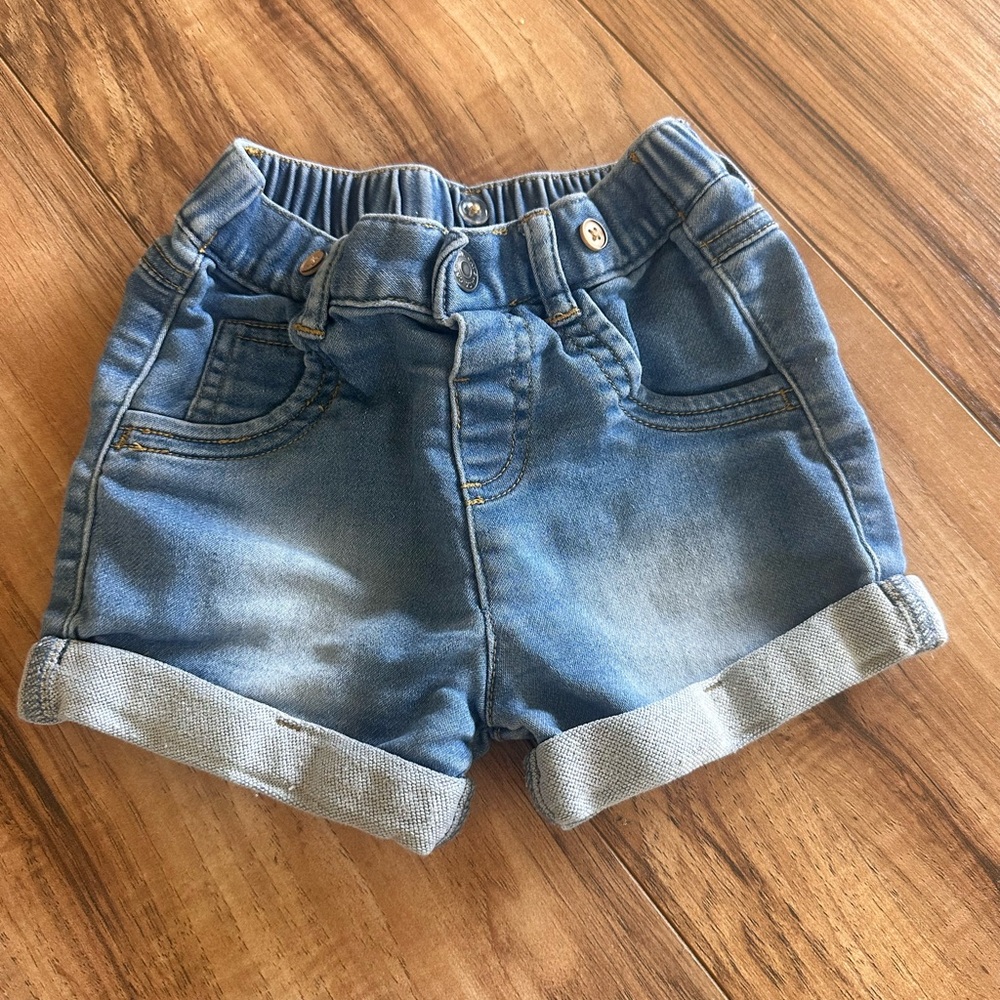 Kids Blue Denim Shorts